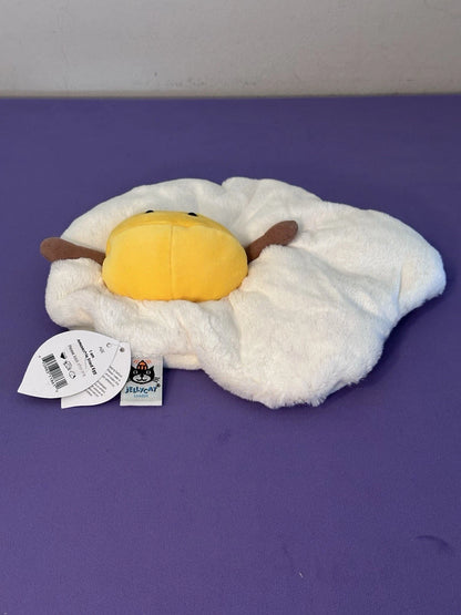 NUOVO Jellycat Amuseable Fried Egg nuovo con etichette raro peluche giocattolo morbido da collezione ritirato
