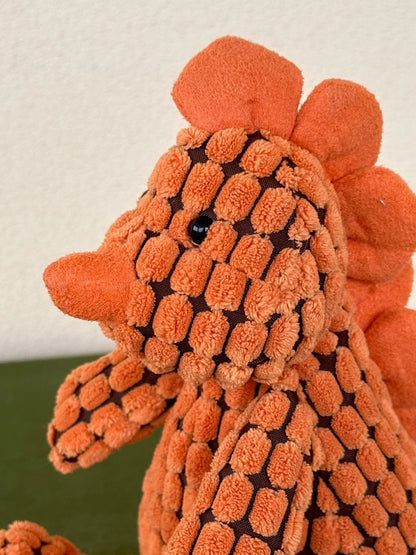 Jellycat Boppy Dino BNWOT Orange Prehistoric Dinosaur Cordy Roy cm.27 Soft Toy
