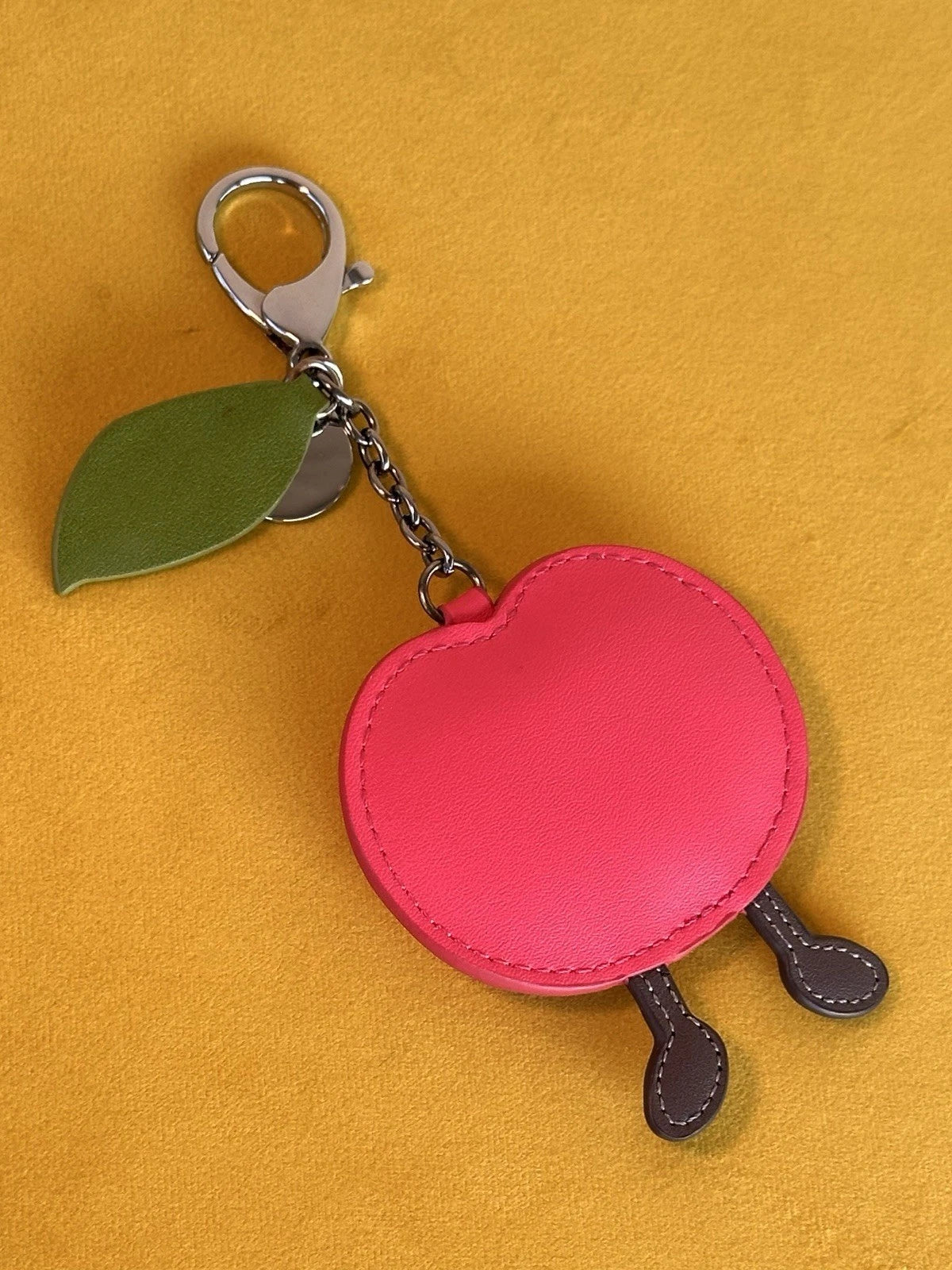 Jellycat Amuseables Cherry Bag Charm BNWOT Leather Keyring Retired Keychain