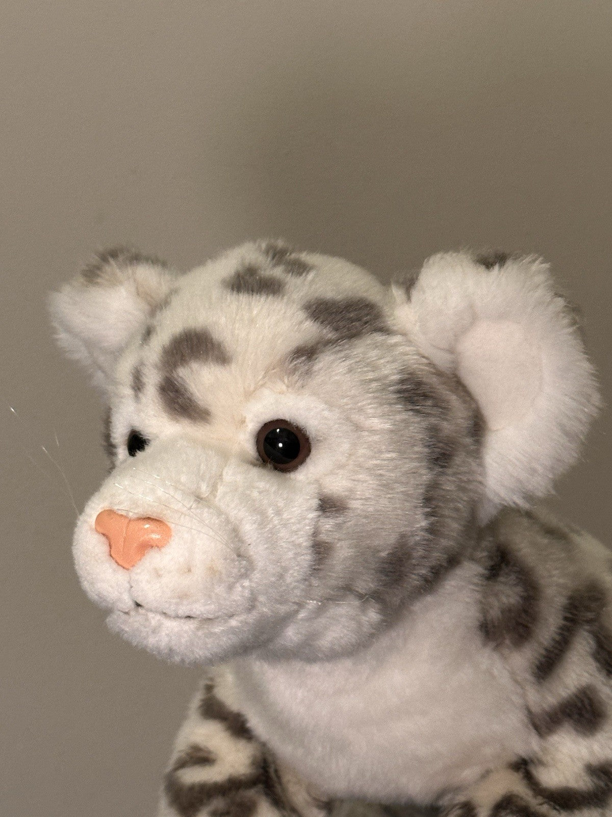 Peluche WWF Anna Club grande leopardo delle nevi raro ritirato HTF giocattolo morbido da collezione-