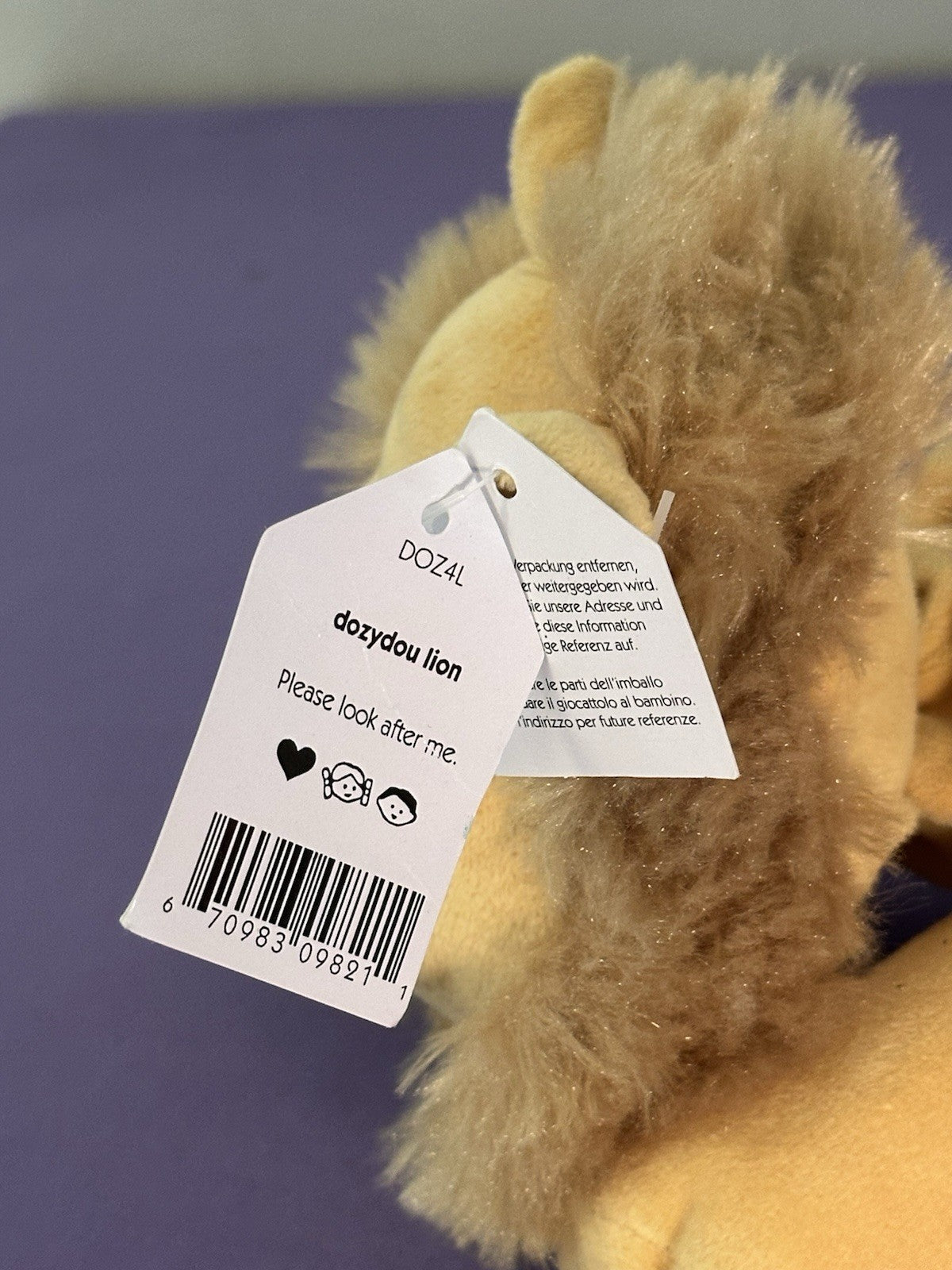 NUOVO Jellycat Dozydou Lion nuovo con etichette gatti selvatici raro giocattolo morbido ritirato grande gatto peluche-