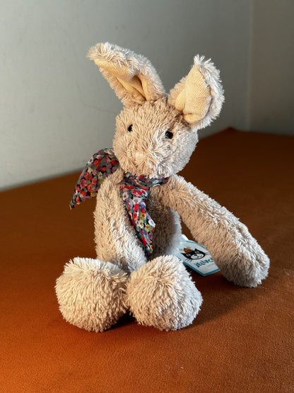 NUOVO Jellycat Chi Chi Bunny Nuovo con etichette con sciarpa giocattolo morbido piumone peluche bambino-