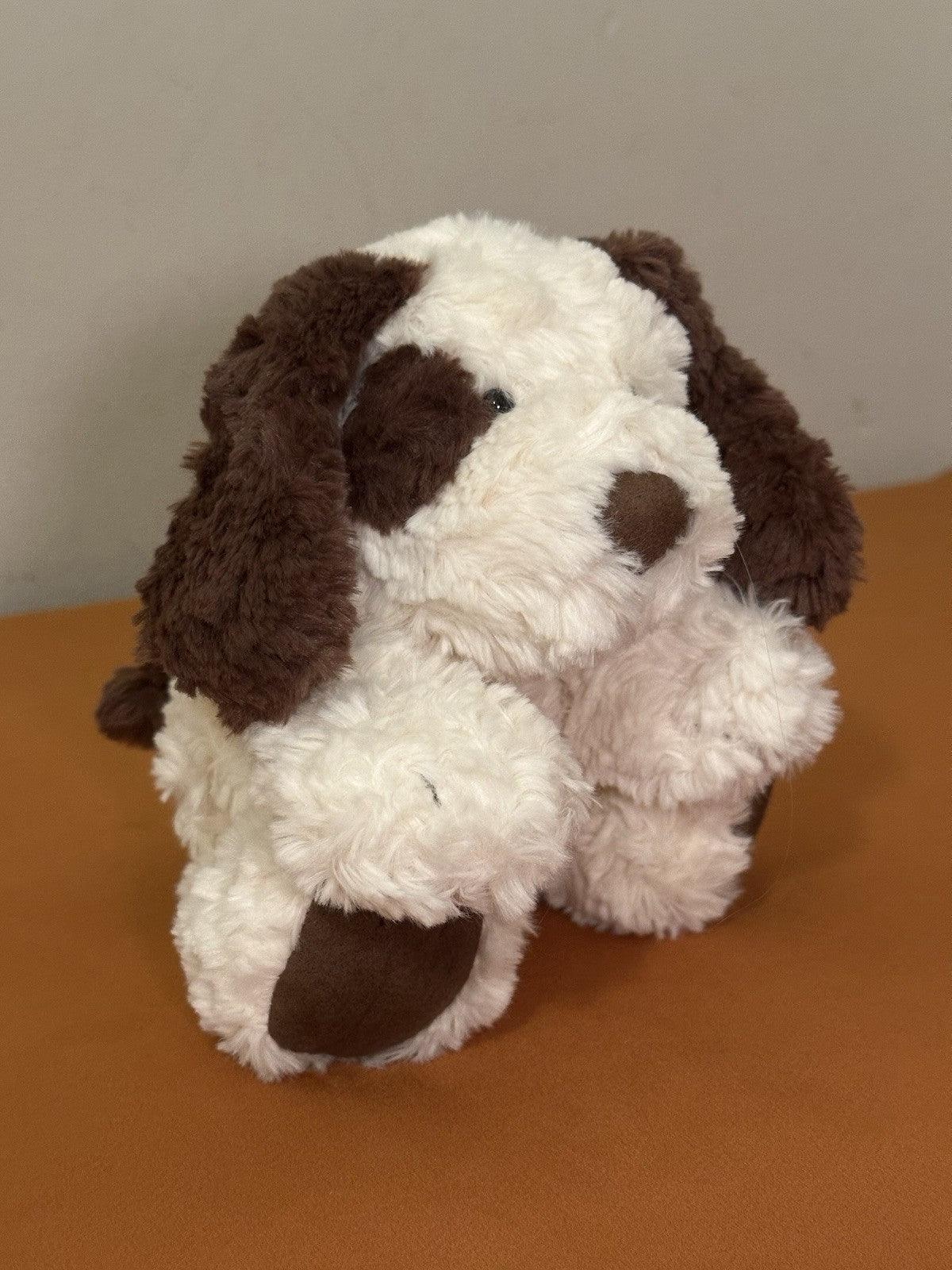 NUOVO Jellycat Piccolo Rollo Mutt Nuovo con etichette Cucciolo Cane Giocattolo Morbido Peluche Ritirato Vintage-