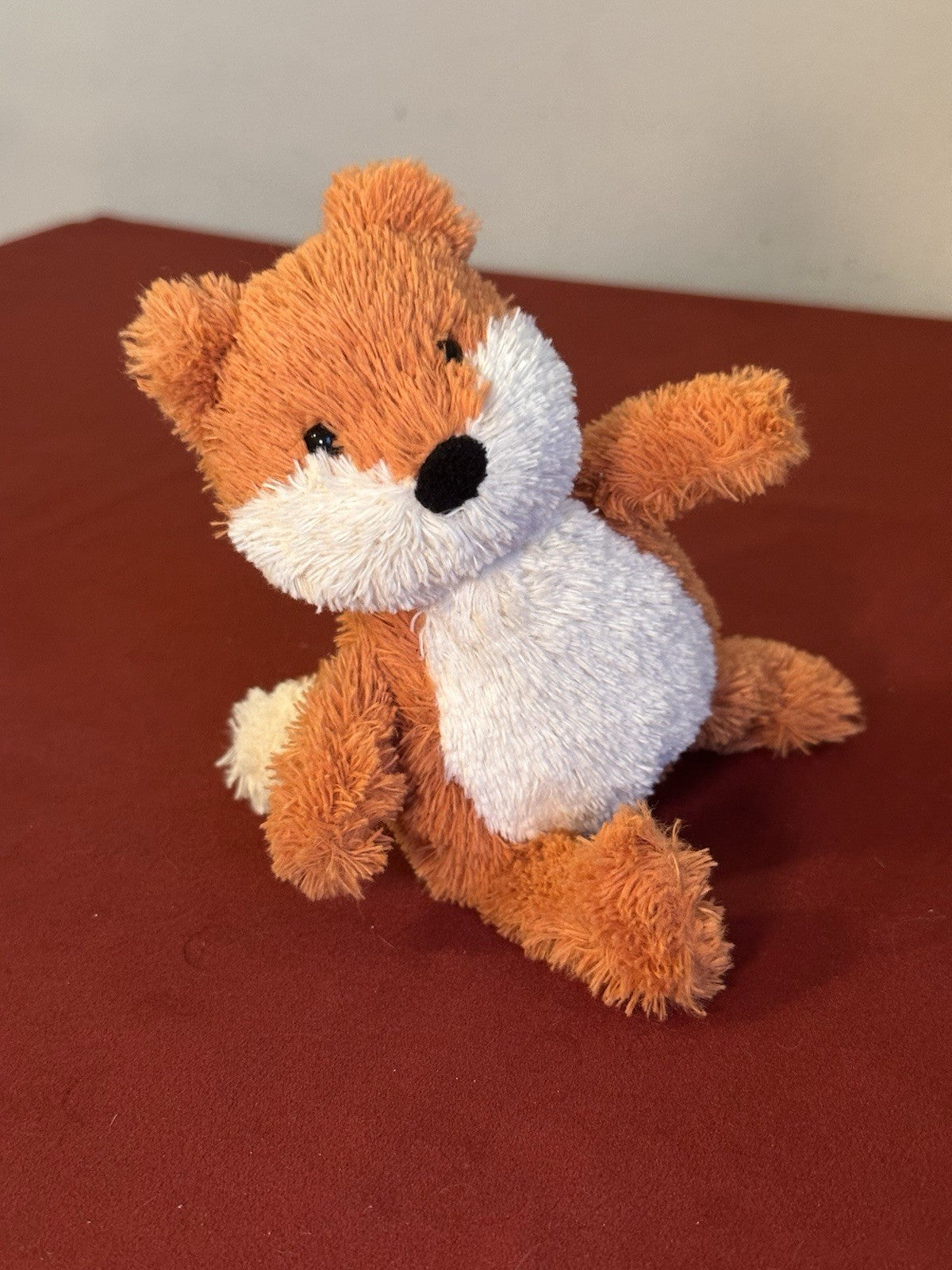Jellycat Tiny Peanut Fox BNWOT Woodland Orange Foxy Rare Retired Size 6in Plush