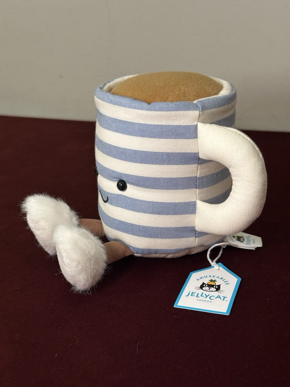 NUOVA tazza di tè Jellycat Amuseables Rosie Lea nuova con etichette tazza cibo e bevande giocattolo esclusivo-