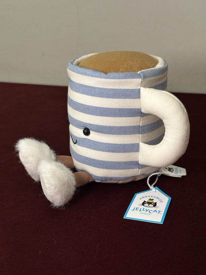 NUOVA tazza di tè Jellycat Amuseables Rosie Lea nuova con etichette tazza cibo e bevande giocattolo esclusivo-