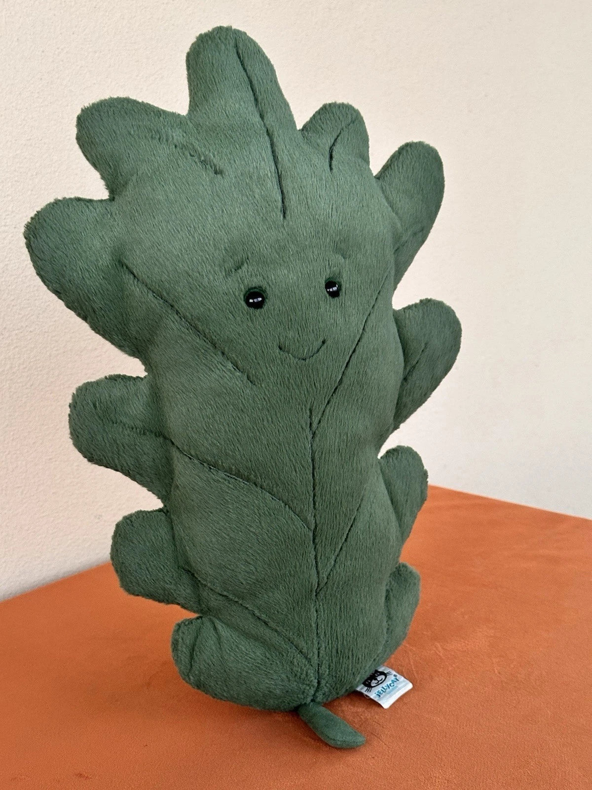 Jellycat Woodland Oak Leaf Large Green Leave Rare Retired Soft Toy Plush