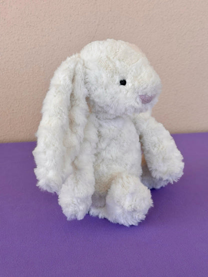 Jellycat SE Bashful Maisie Bunny BAS3MA Cream White Wavy Soft Rabbit HTF Retired