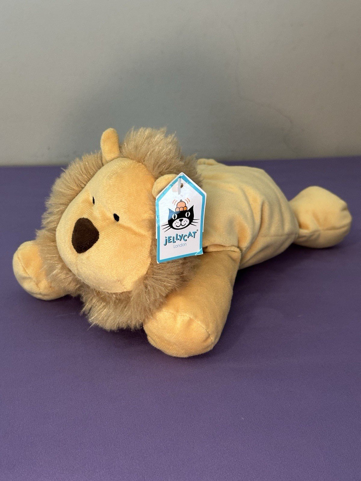 NUOVO Jellycat Dozydou Lion nuovo con etichette gatti selvatici raro giocattolo morbido ritirato grande gatto peluche-
