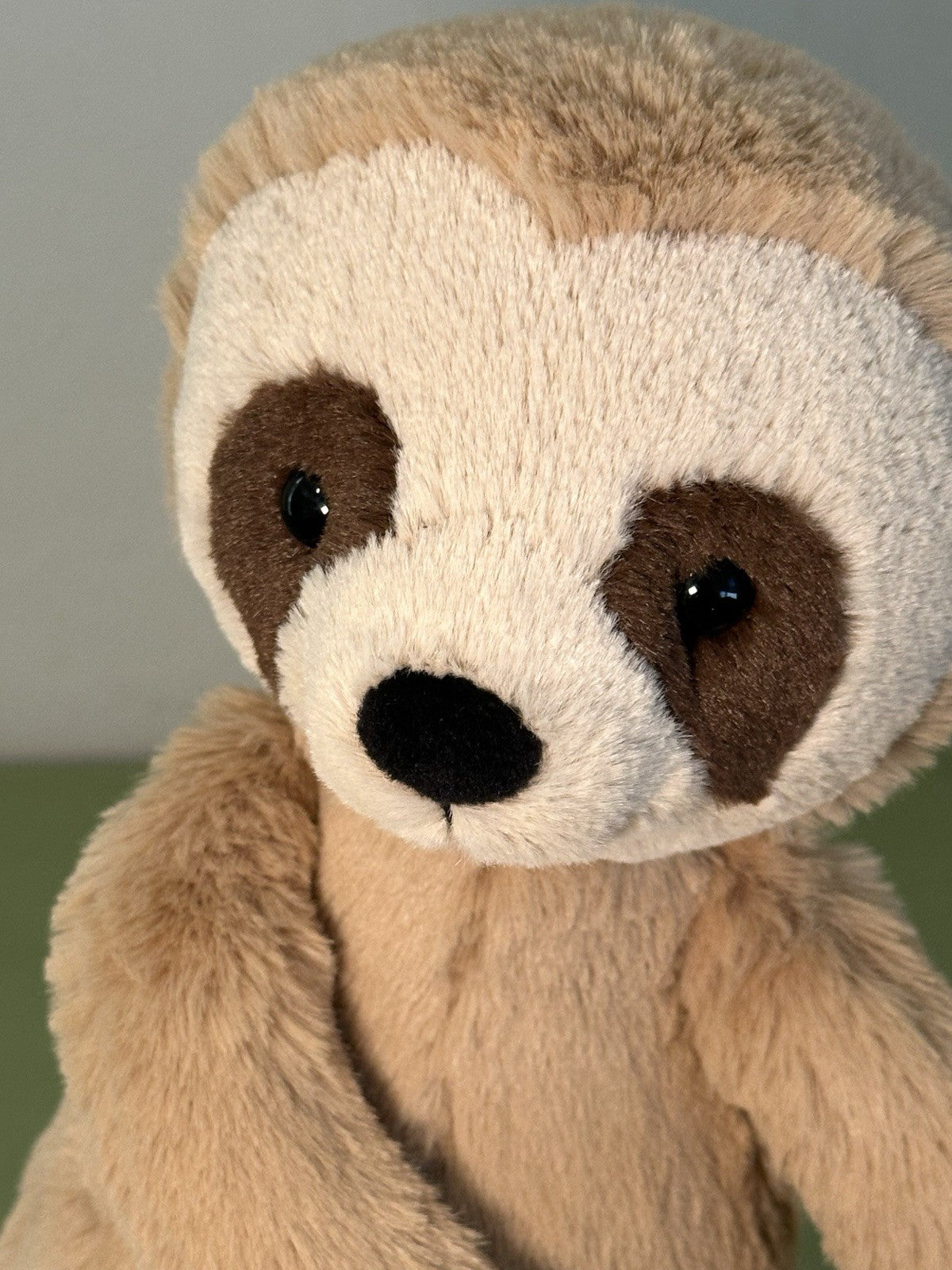 Peluche Jellycat Medium Bashful Sloth nuovo senza etichette ritirato raro animale selvatico giocattolo morbido-