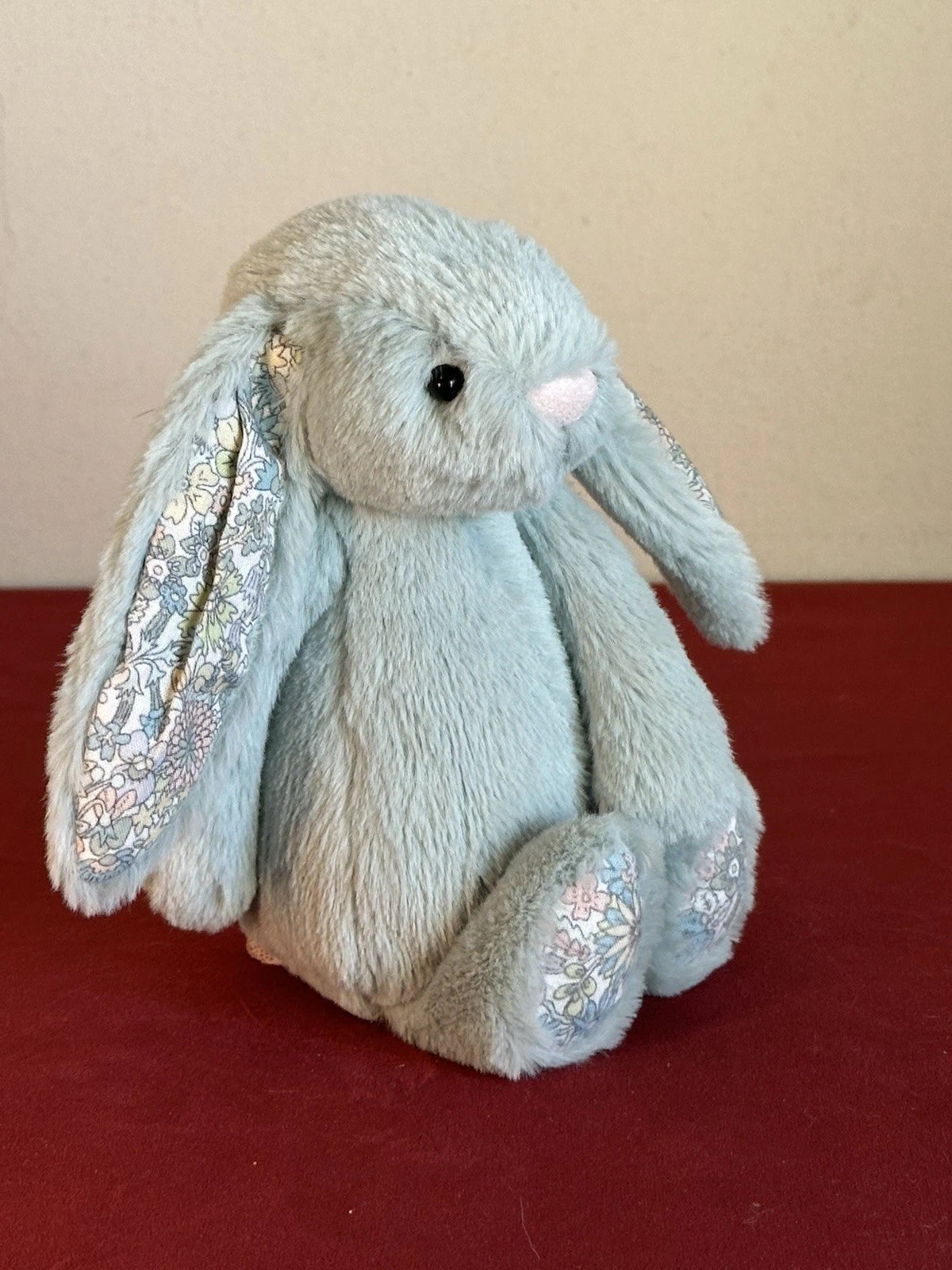 Jellycat Small Bashful Sage Blossom Bunny Light Green with Flower 8in Retired Rabbit