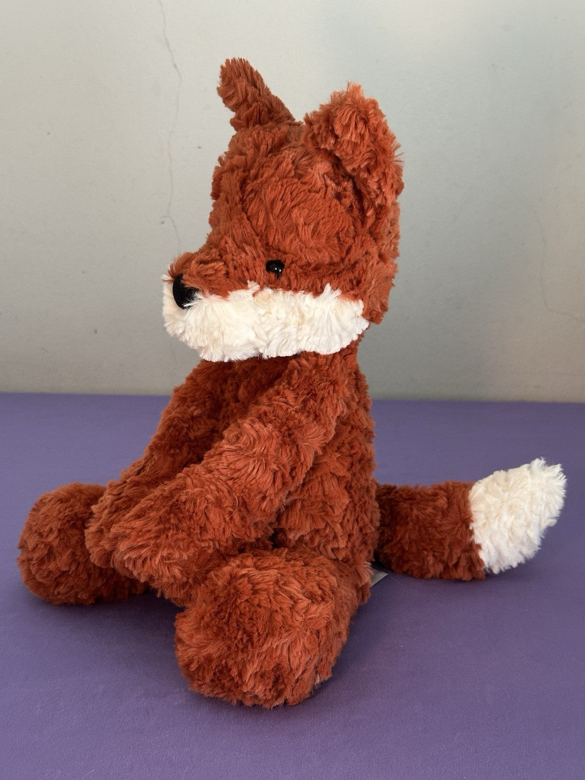Peluche Jellycat Mumble Fox nuovo senza etichette cm.40 Red Woodland Fox giocattolo morbido raro ritirato-