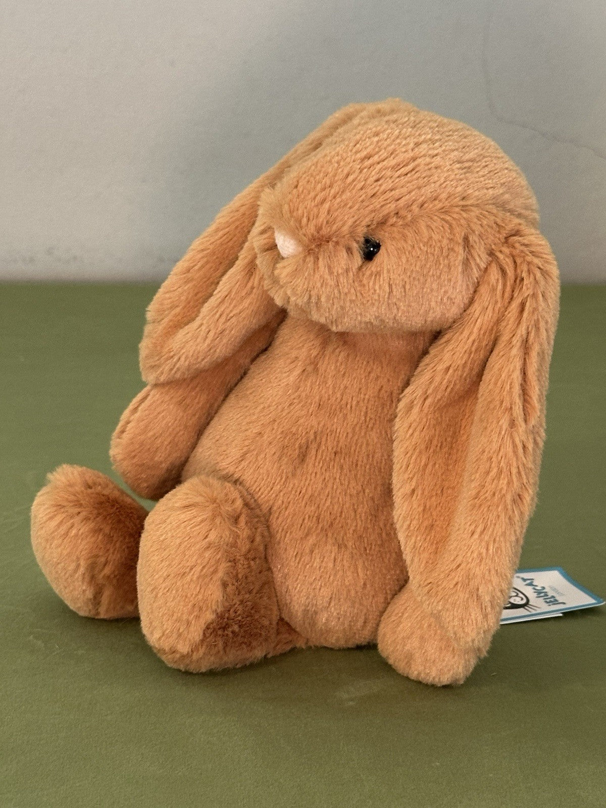 NUOVO Jellycat Small Bashful Golden Bunny nuovo con etichette coniglio marrone caldo raro ritirato 8"-