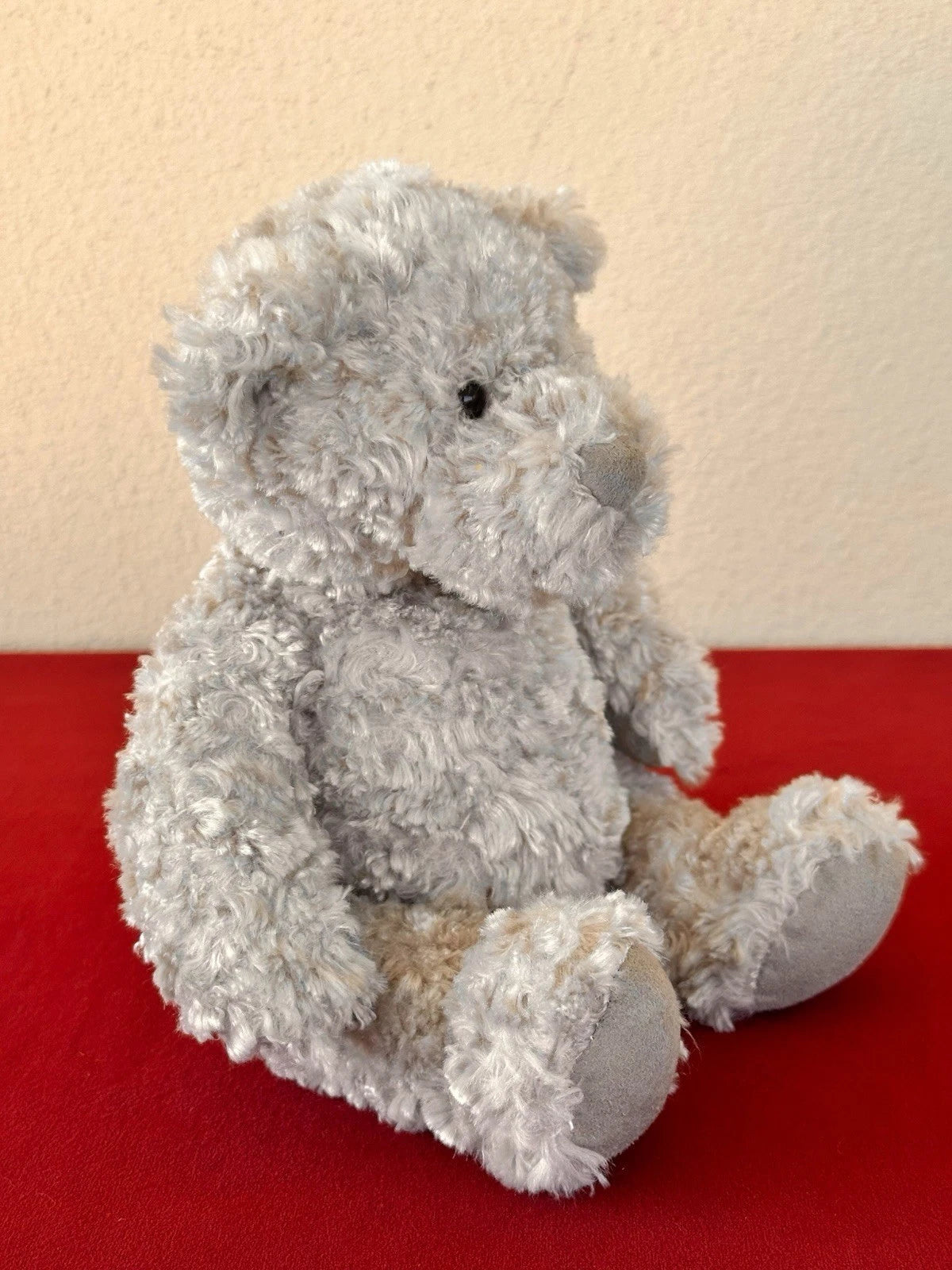 Jellycat Oscar Bear Curly Sable Beige Teddy Bear Rare Retired Soft Plush cm.25