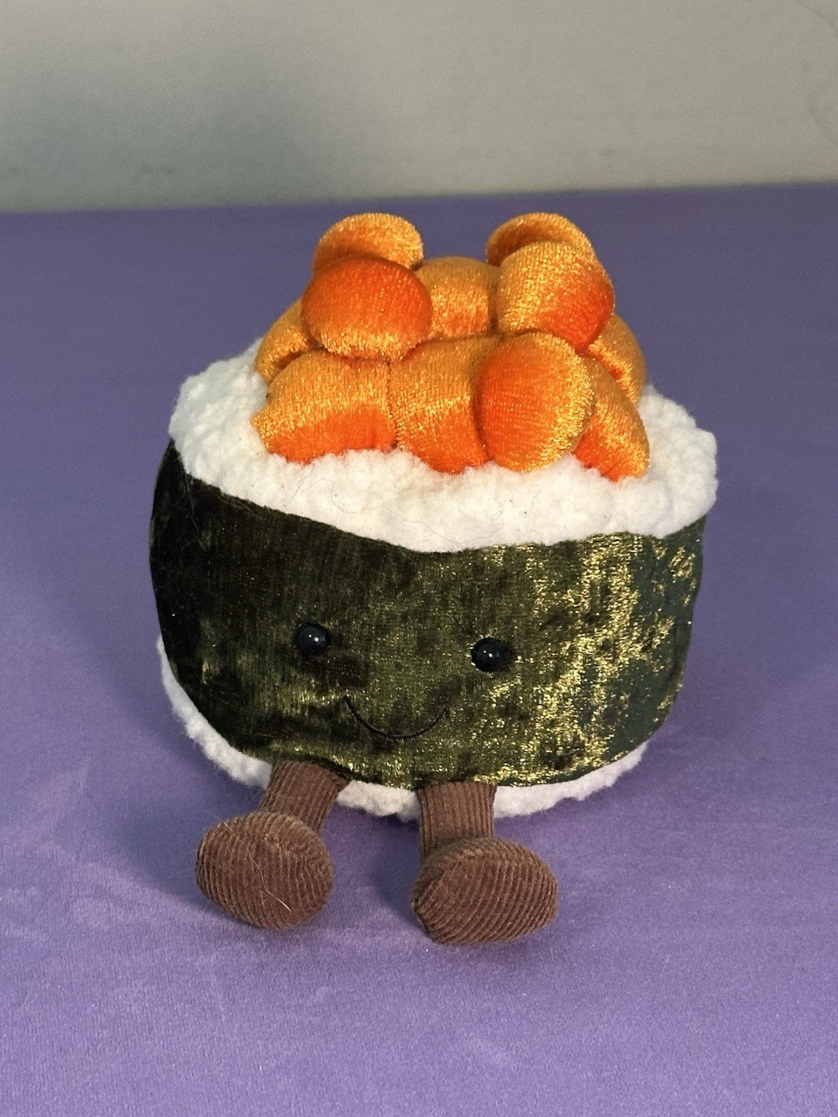 Jellycat Amuseables Silly Sushi Maki Raro Peluche Alga Giocattolo Morbido 4" Ritirato-