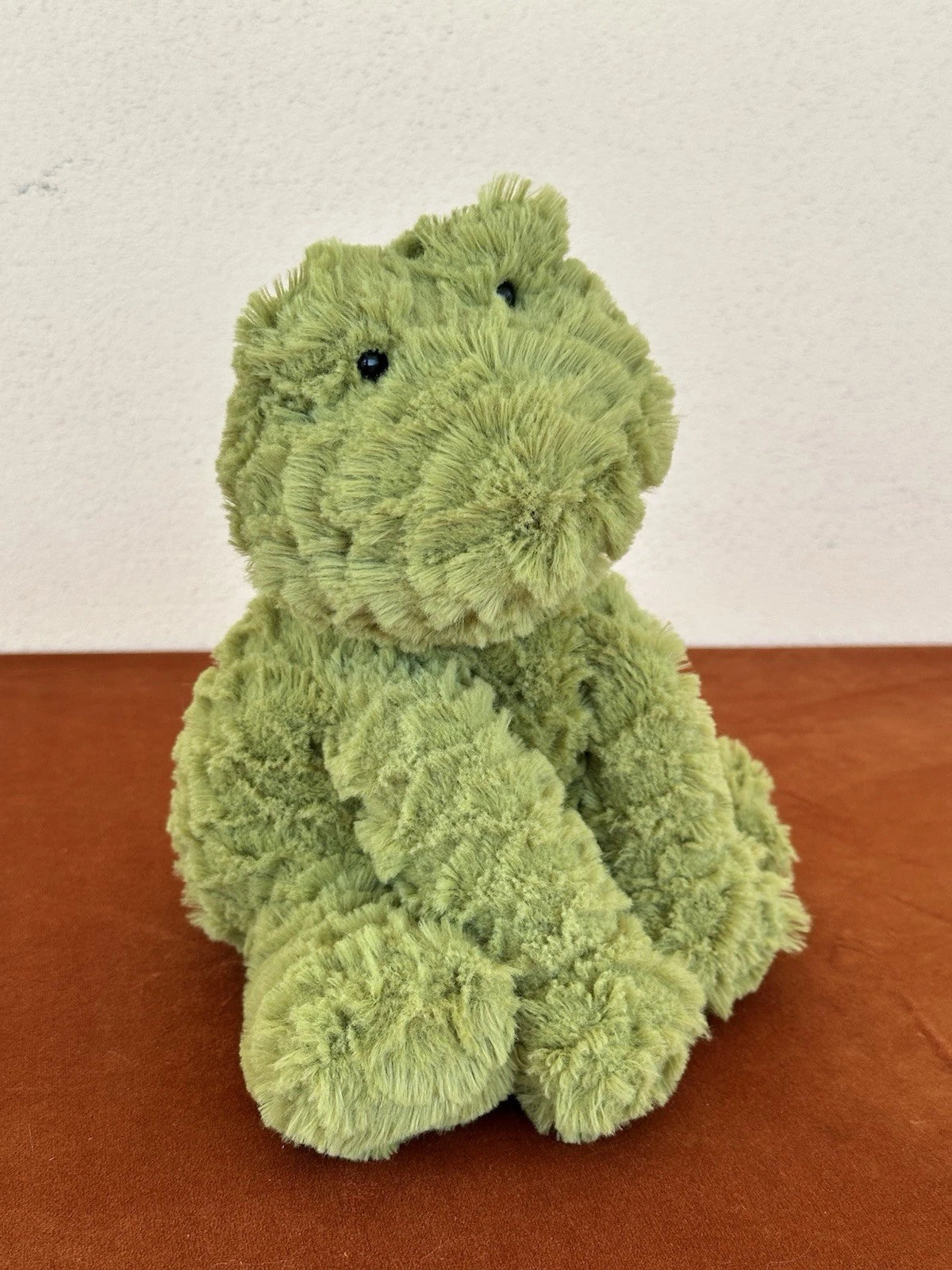 Peluche Jellycat Medium Fuddlewuddle Frog raro giocattolo morbido anfibio verde in pensione