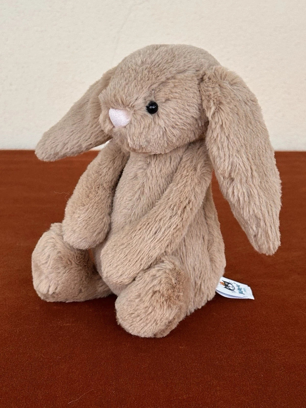 Jellycat Small Bashful Biscuit Bunny BNWOT Retired Brown Beige Rabbit Rare Plush