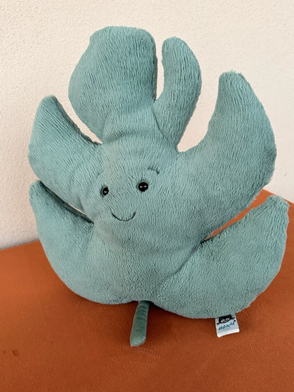 Jellycat Tropical Palm Leaf BNWOT Large Green Leave Rare Retired Soft Toy Plush