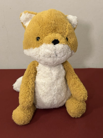 Jellycat Tuffet Fox nuovo senza etichette Woodland Orange and Cream Fox raro giocattolo morbido ritirato-