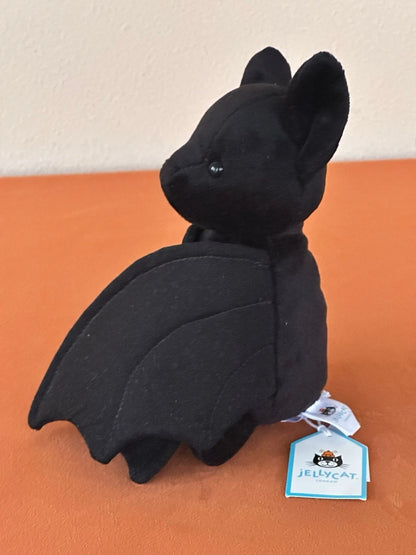 NEW Jellycat Wrapabat Black BNWT Velvety Dark Bat Retired Halloween Rare Plush