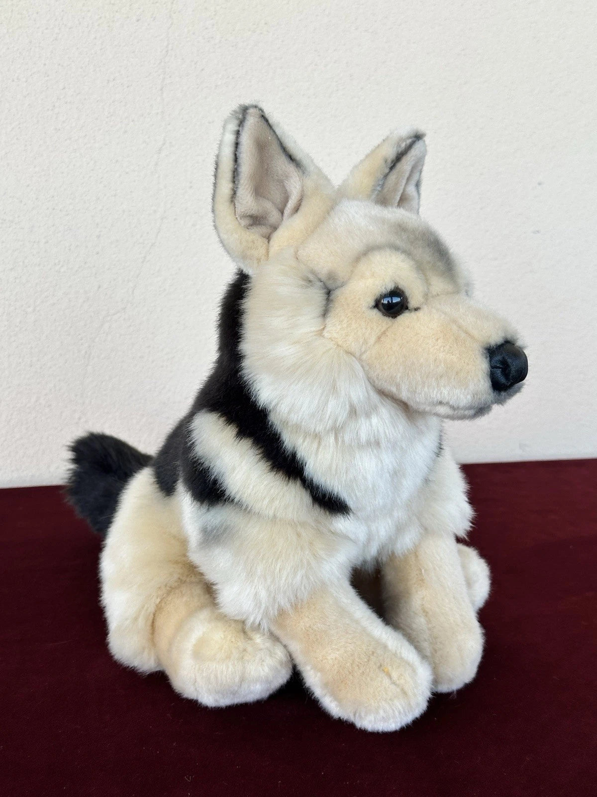 Leosco Per Uni-Toys Seduto Pastore Tedesco Cucciolo Peluche Pensionato Cane Giocattolo Morbido