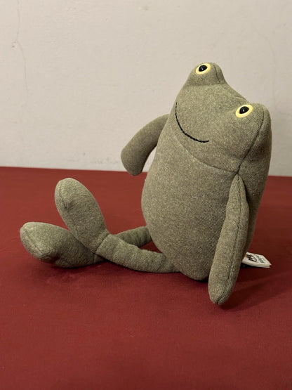 Maglia Jellycat Geek Frog verde anfibio rara ritirata giocattolo morbido da collezione-