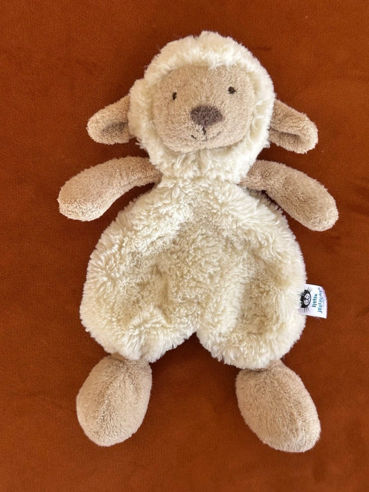 Jellycat Lollie Lamb Boubou Comforter Rare Retired Cream Sheep Emotional Support