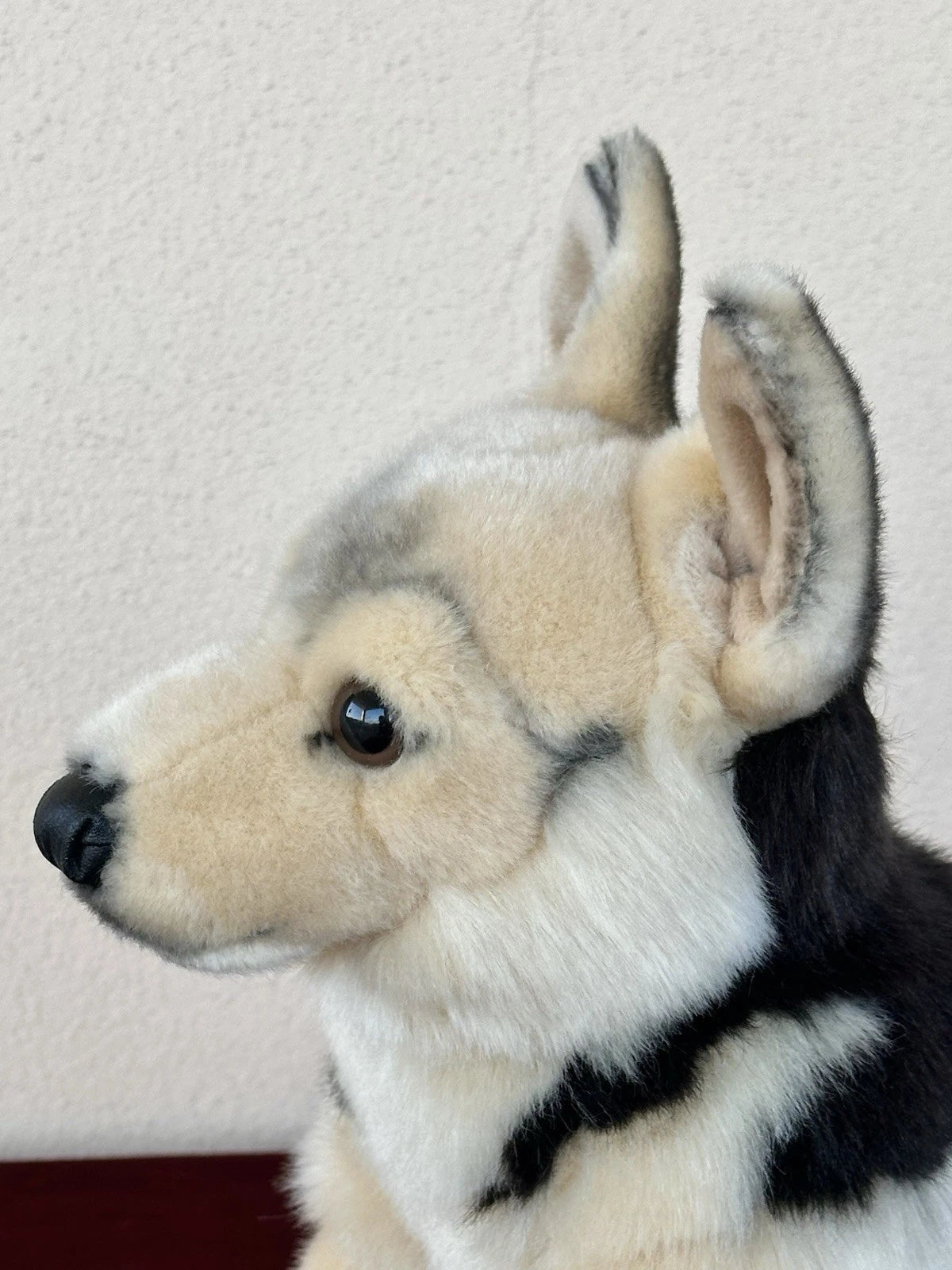 Leosco Per Uni-Toys Seduto Pastore Tedesco Cucciolo Peluche Pensionato Cane Giocattolo Morbido