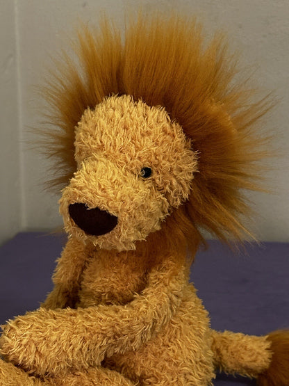 Peluche Jellycat Wild Thing Lion gambe lunghe fagiolo coccoloso morbido raro ritirato-