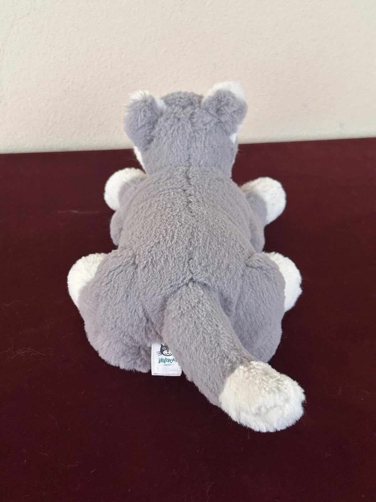 Peluche Jellycat Little Hudson Husky giocattolo morbido sdraiato piccolo cucciolo cane pensionato