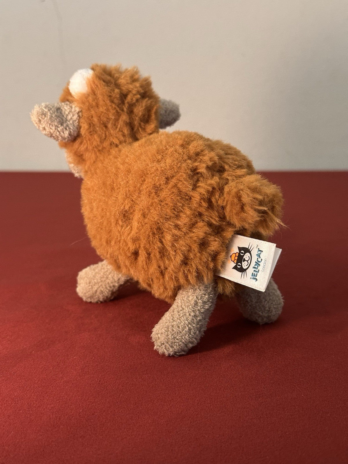 Peluche Jellycat Farm Friends Highland Cow nuovo senza etichette peluche giocattolo morbido vitello-