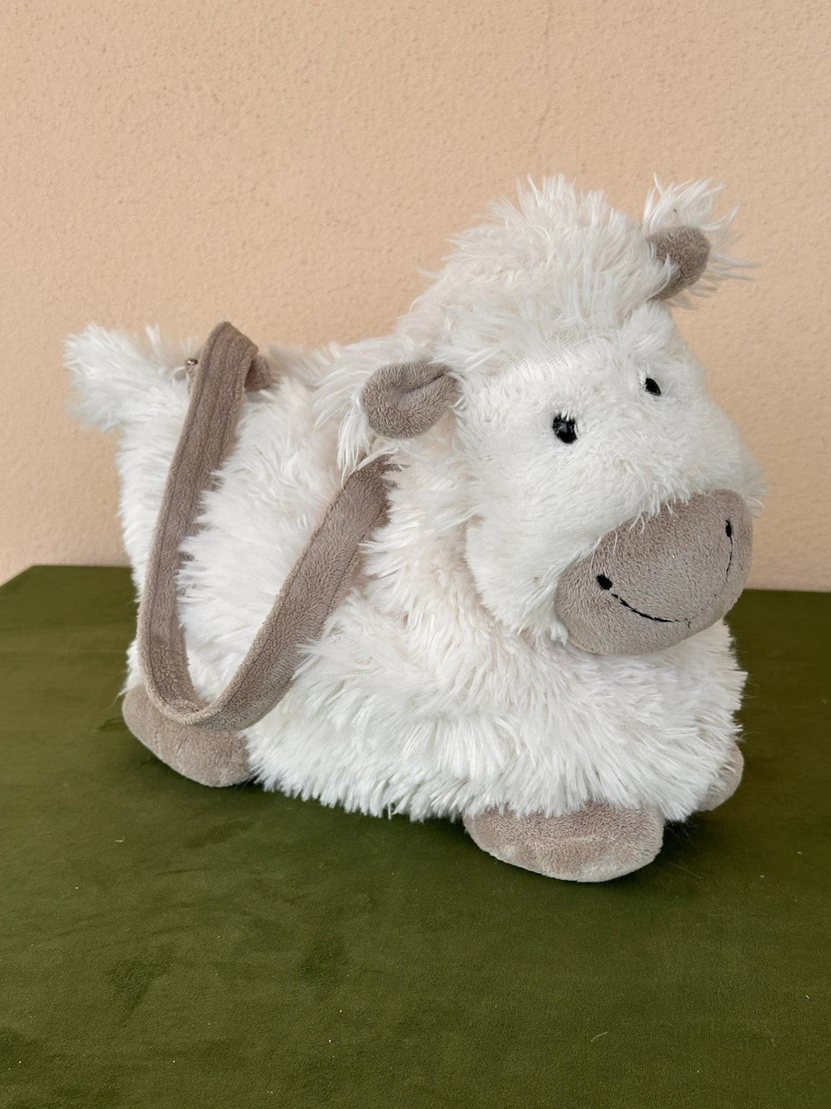 Borsa Jellycat Tartufi Pecora Rara Pensionata Morbida Panna Capra Borsetta Peluche cm.37