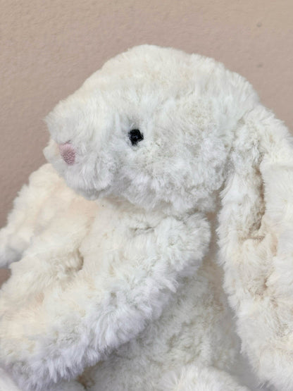 Jellycat SE Bashful Maisie Bunny BAS3MA Cream White Wavy Soft Rabbit HTF Retired