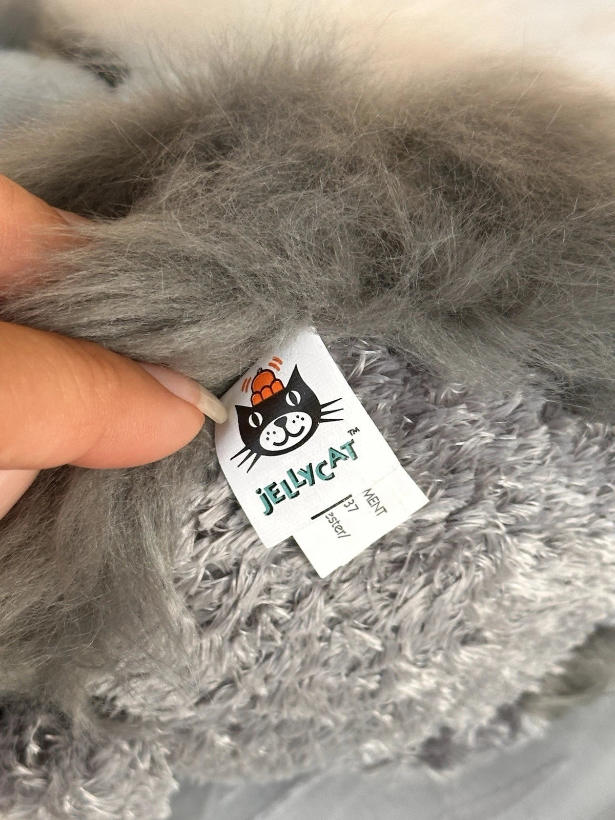 Jellycat Pudding Sheepdog nuovo senza etichette bicolore cucciolo cane raro cucciolo in pensione peluche cm.15