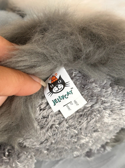 Jellycat Pudding Sheepdog nuovo senza etichette bicolore cucciolo cane raro cucciolo in pensione peluche cm.15