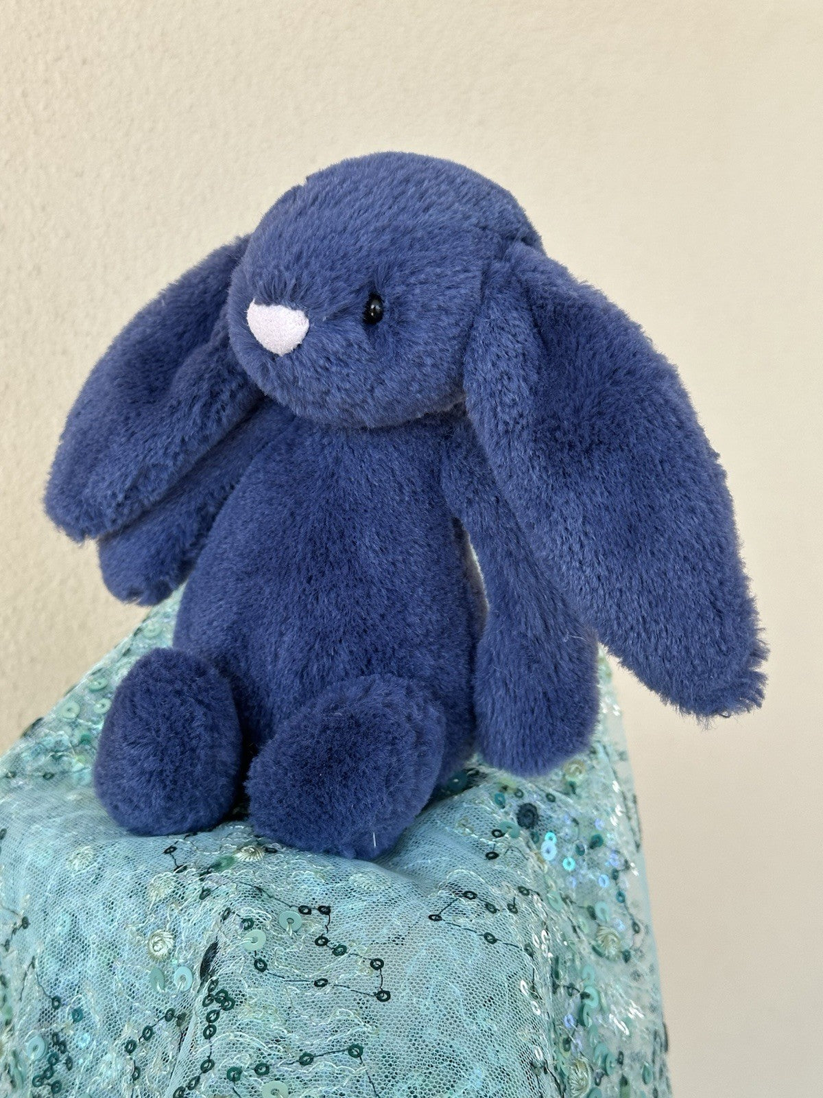 Jellycat Piccolo Timido Coniglietto Navy Blu Scuro Coniglio Morbido Peluche Coccoloso Giocattolo Ritirato-