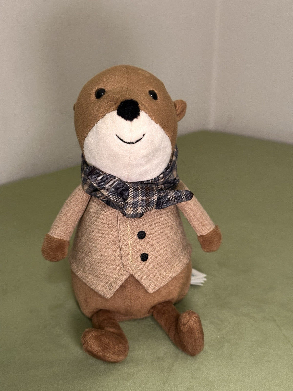 Peluche Jellycat Riverside Rambler Otter giocattolo morbido vestito ritirato raro da collezione-