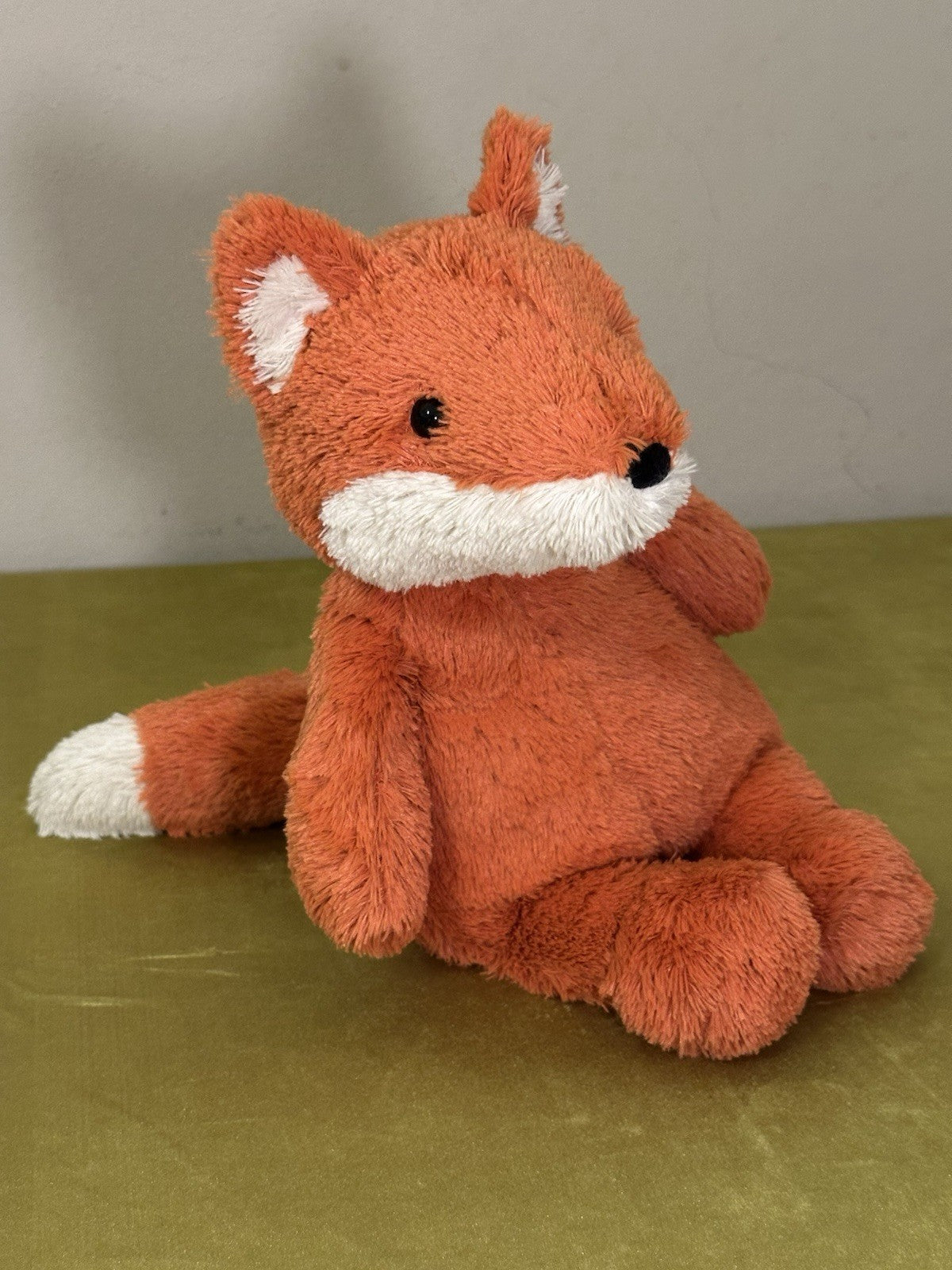 Peluche Jellycat Cushy Fox Vivid Orange Fox giocattolo morbido raro ritirato medio 12"-