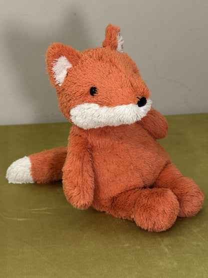 Peluche Jellycat Cushy Fox Vivid Orange Fox giocattolo morbido raro ritirato medio 12"-