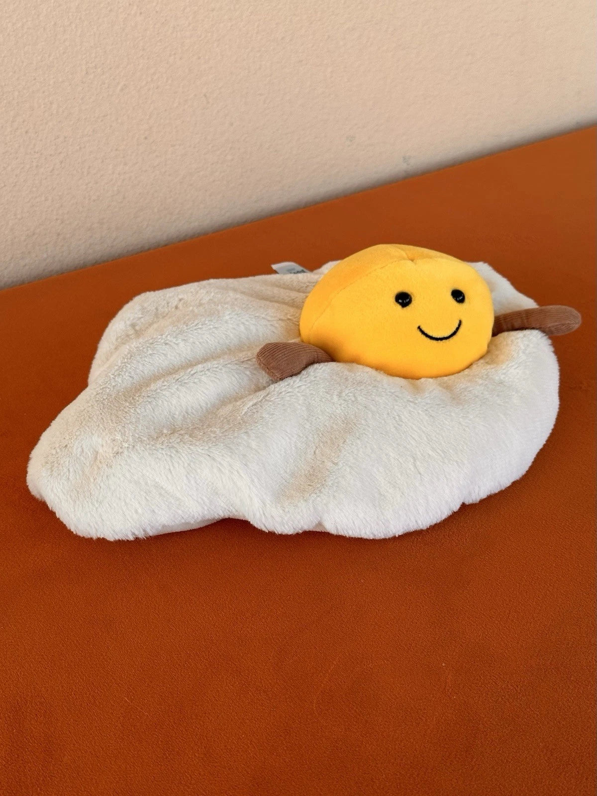 Jellycat Amuseable Fried Egg BNWOT Rare Retired Collectible Soft Toy Plush