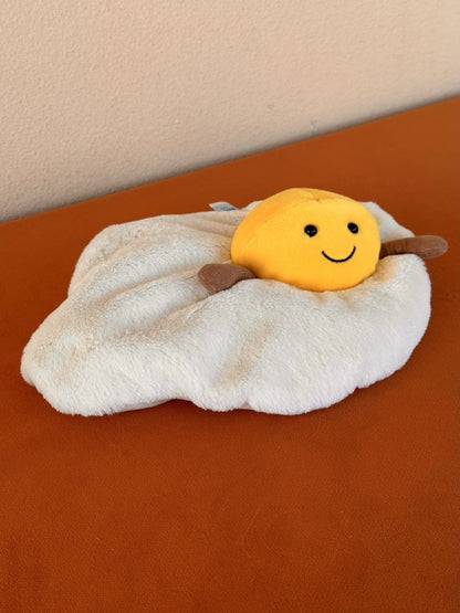 Jellycat Amuseable Fried Egg BNWOT Rare Retired Collectible Soft Toy Plush
