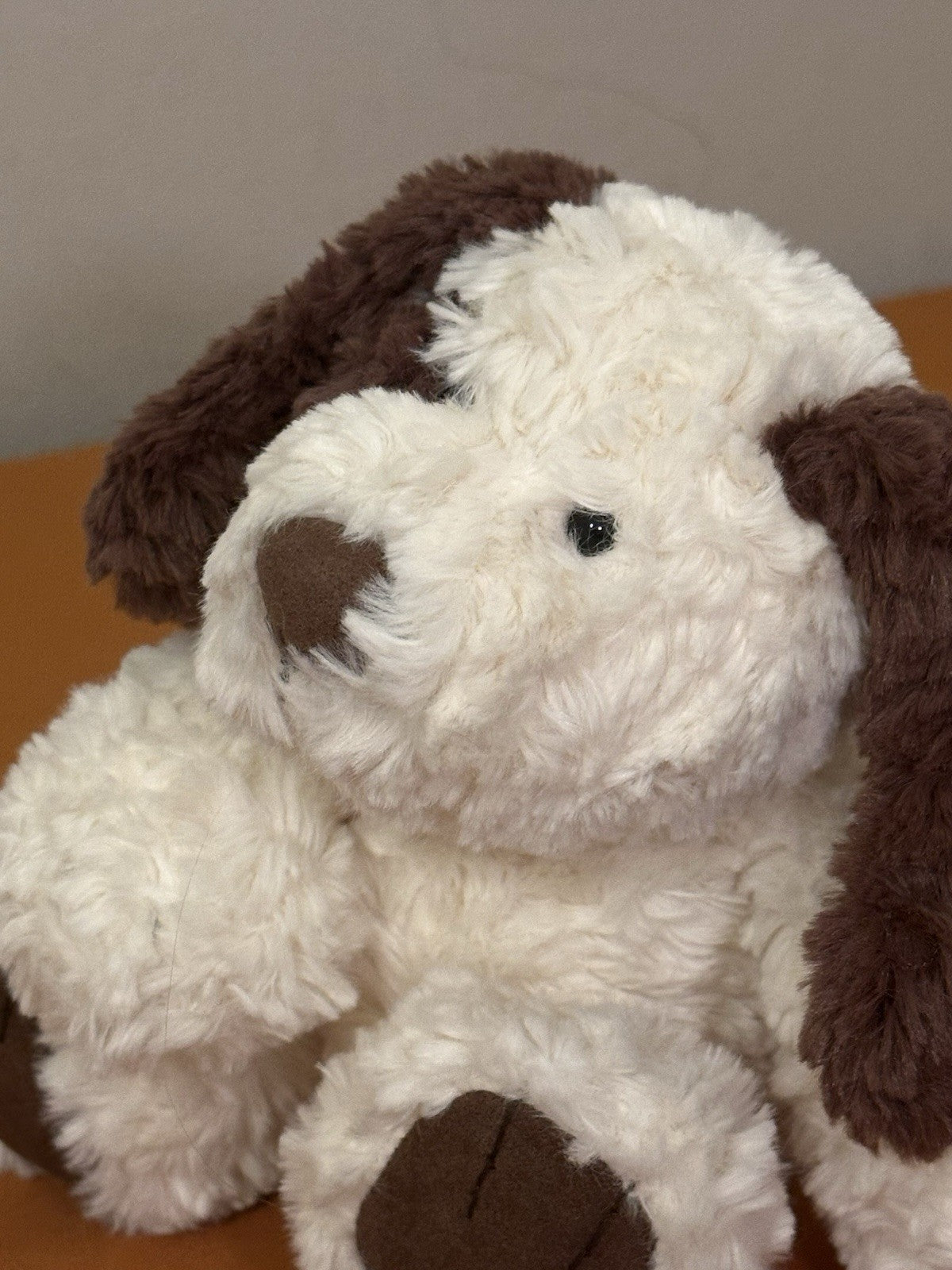 NUOVO Jellycat Piccolo Rollo Mutt Nuovo con etichette Cucciolo Cane Giocattolo Morbido Peluche Ritirato Vintage-