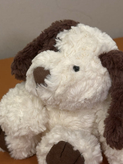 NUOVO Jellycat Piccolo Rollo Mutt Nuovo con etichette Cucciolo Cane Giocattolo Morbido Peluche Ritirato Vintage-