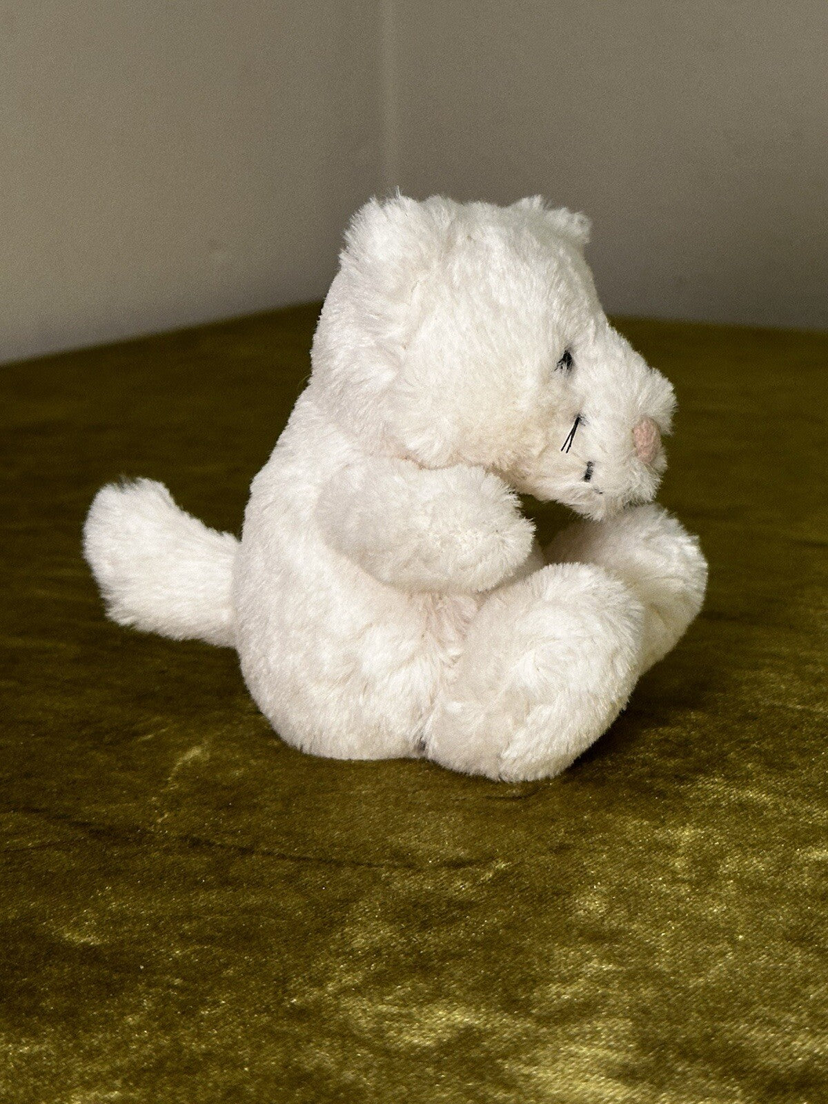NUOVO Jellycat Baby Poppet Kitten nuovo con etichette piccolo gattino giocattolo morbido raro gatto in pensione peluche-