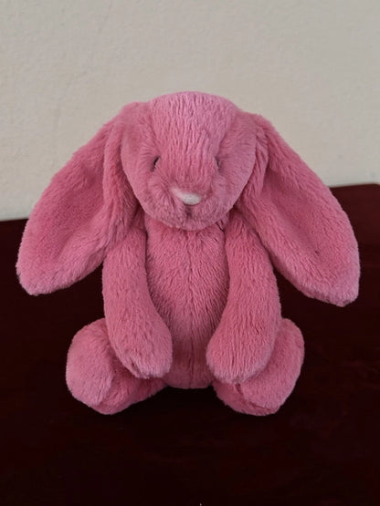 Jellycat Small Bashful Cerise Bunny BNWOT 8” Retired Pink Rabbit Soft Plush