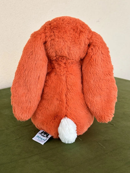 Peluche coniglietto mandarino Jellycat medio timido raro coniglio arancione morbido in pensione