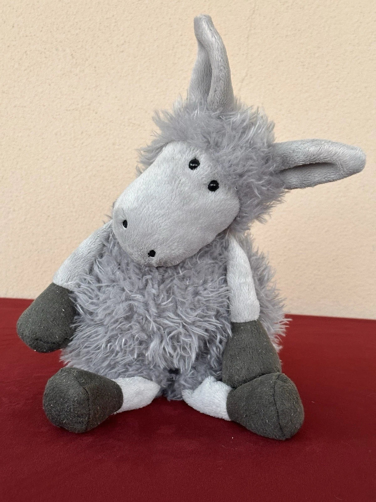 Jellycat Tiggalope Donkey Rare Retired Soft Toy Grey Mule Plush Toy cm.36