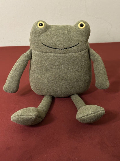 Maglia Jellycat Geek Frog verde anfibio rara ritirata giocattolo morbido da collezione-