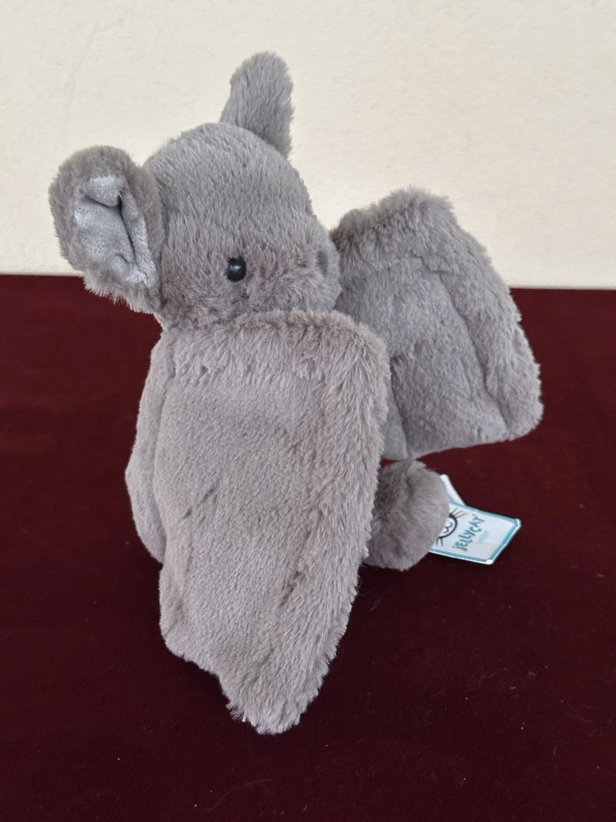 New Jellycat Small Bashful Bat BNWT Retired Rare Halloween Grey Bat Plush cm.20