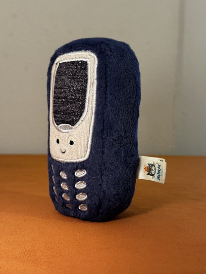 Cellulare Jellycat Wiggedy nuovo senza etichette cellulare morbido giocattolo peluche funzionante-
